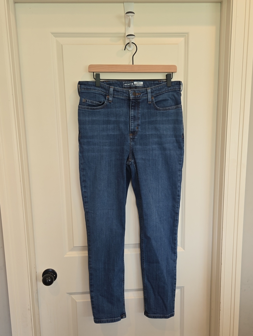 Carhartt Women's Slim Fit  Skinny Jeans in Medium Blue